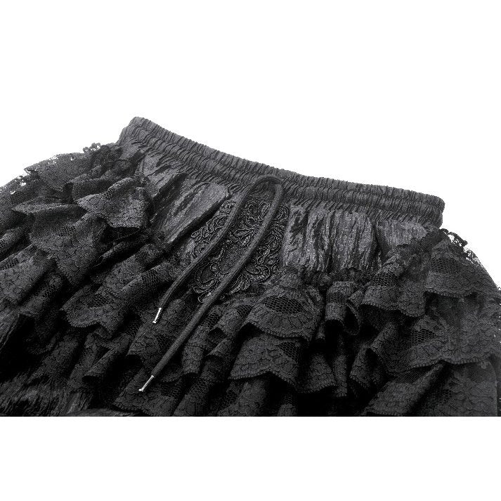Dark in Love Rosalie Baroque Lace Gothic Bloomers – Black Frill