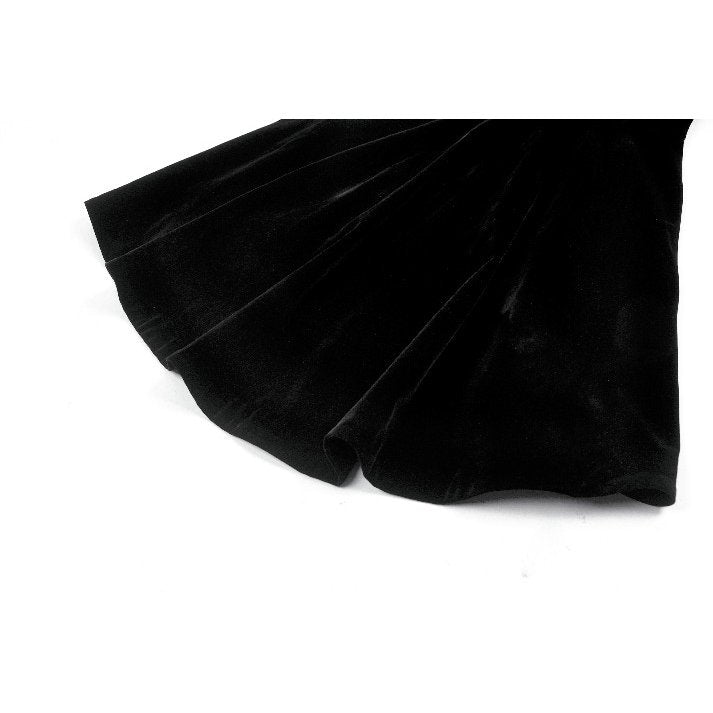 Dark in Love Lilith Officer Velvet Coat – Black Gothic High-Low Jacket