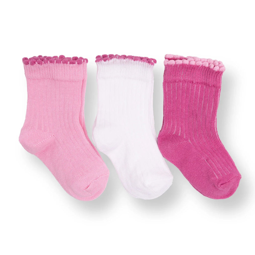 HelloBaby Ankle Socks 3 pcs - Pink