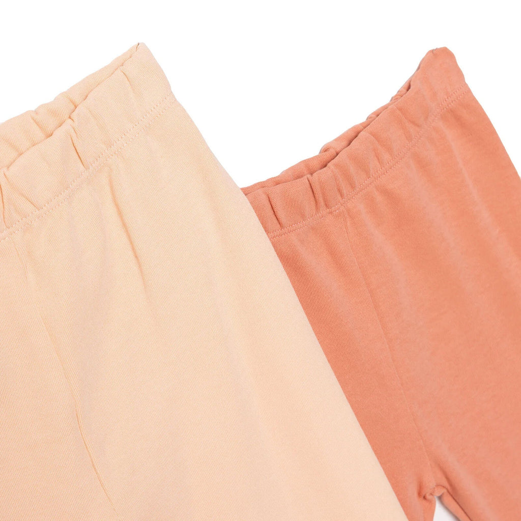HelloBaby 2-Pack Joggers with socks - Salmon