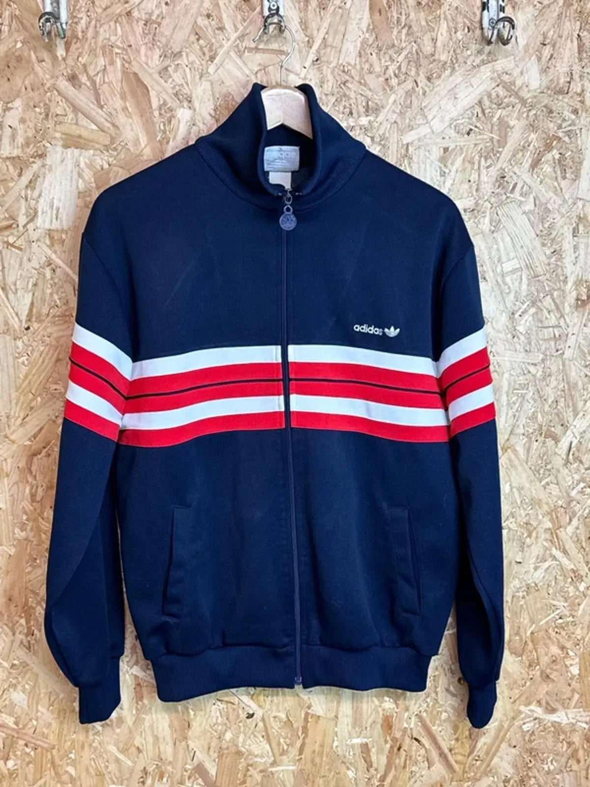 Vintage Adidas Original 1980’s/90’s Tracksuit top retro Medium  #198