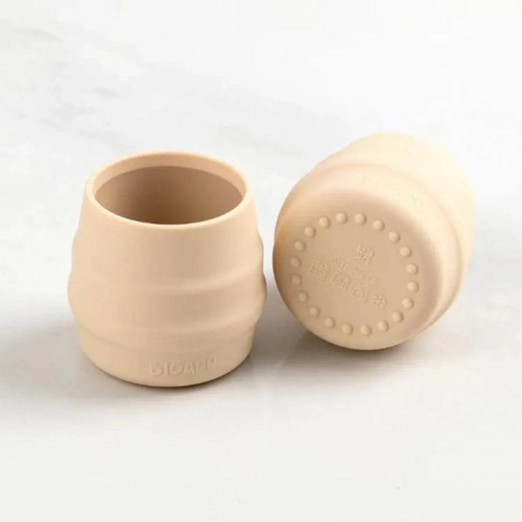 Bibado Sippit Silicone Open Training Cup 6+ months Pack of 2 - Fawn