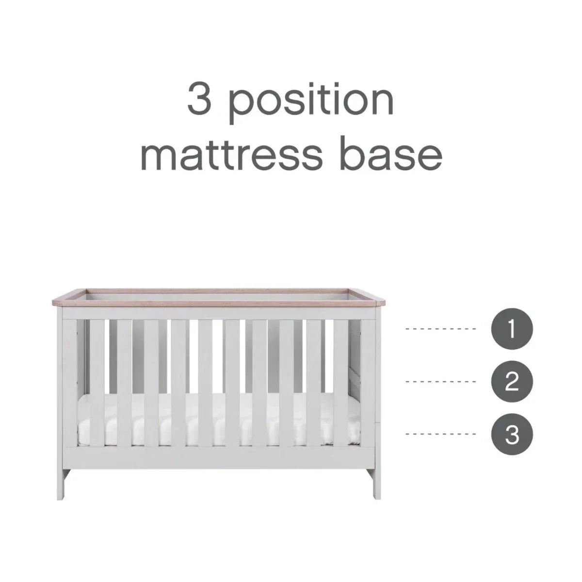 Tutti Bambini Verona 2 pcs Room Set - Dove Grey/Oak
