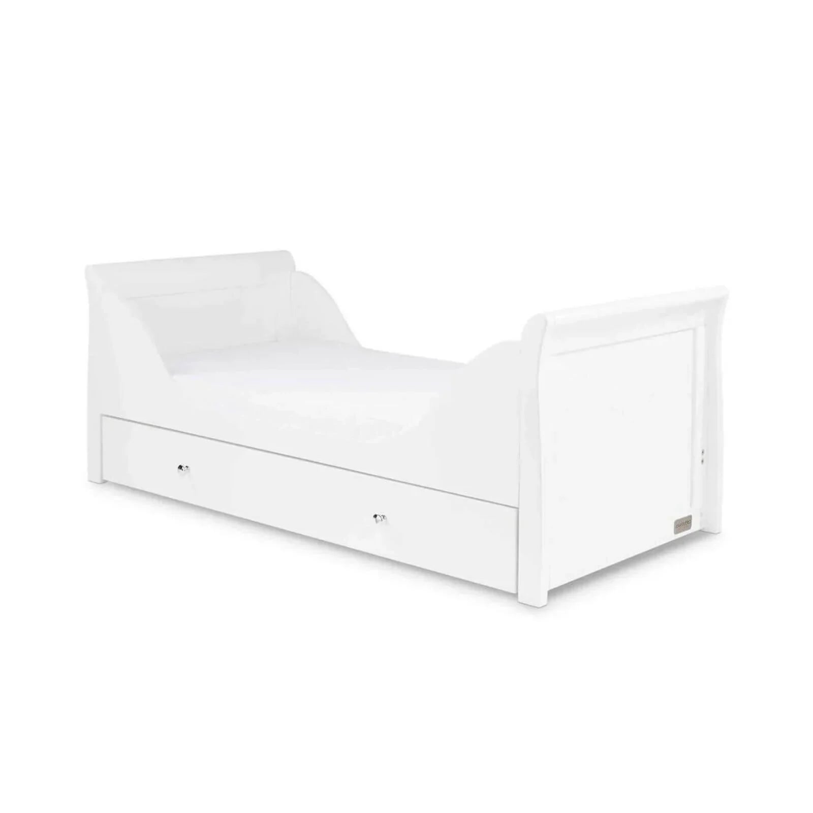 Ickle Bubba Snowdon Classic 2 Piece Furniture Set White - Premium Sprung Mattress