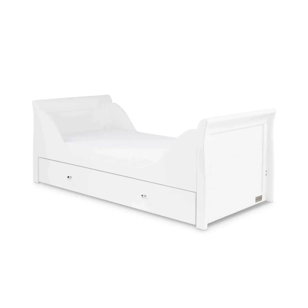 Ickle Bubba Snowdon Classic 2 Piece Furniture Set White - Fibre Mattress