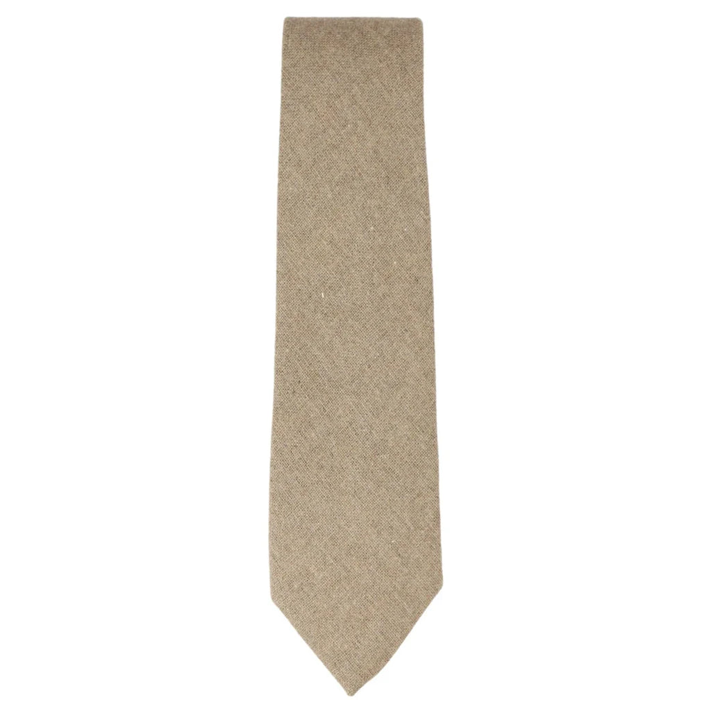 Camel Beige Oak Tweed Tie Hankie Hankerchief 2"