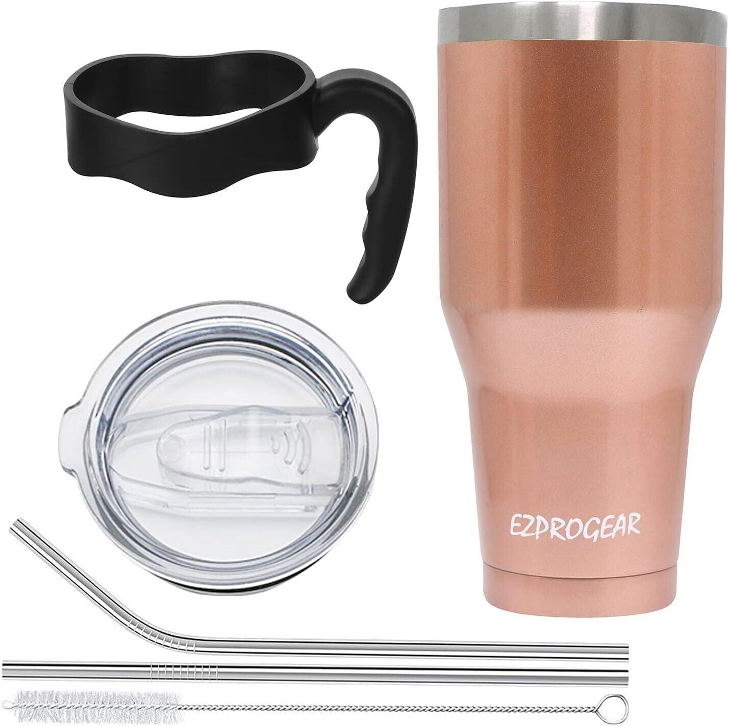 Ezprogear 40oz Stainless Steel Tumbler | Vacuum Insulated with Straw