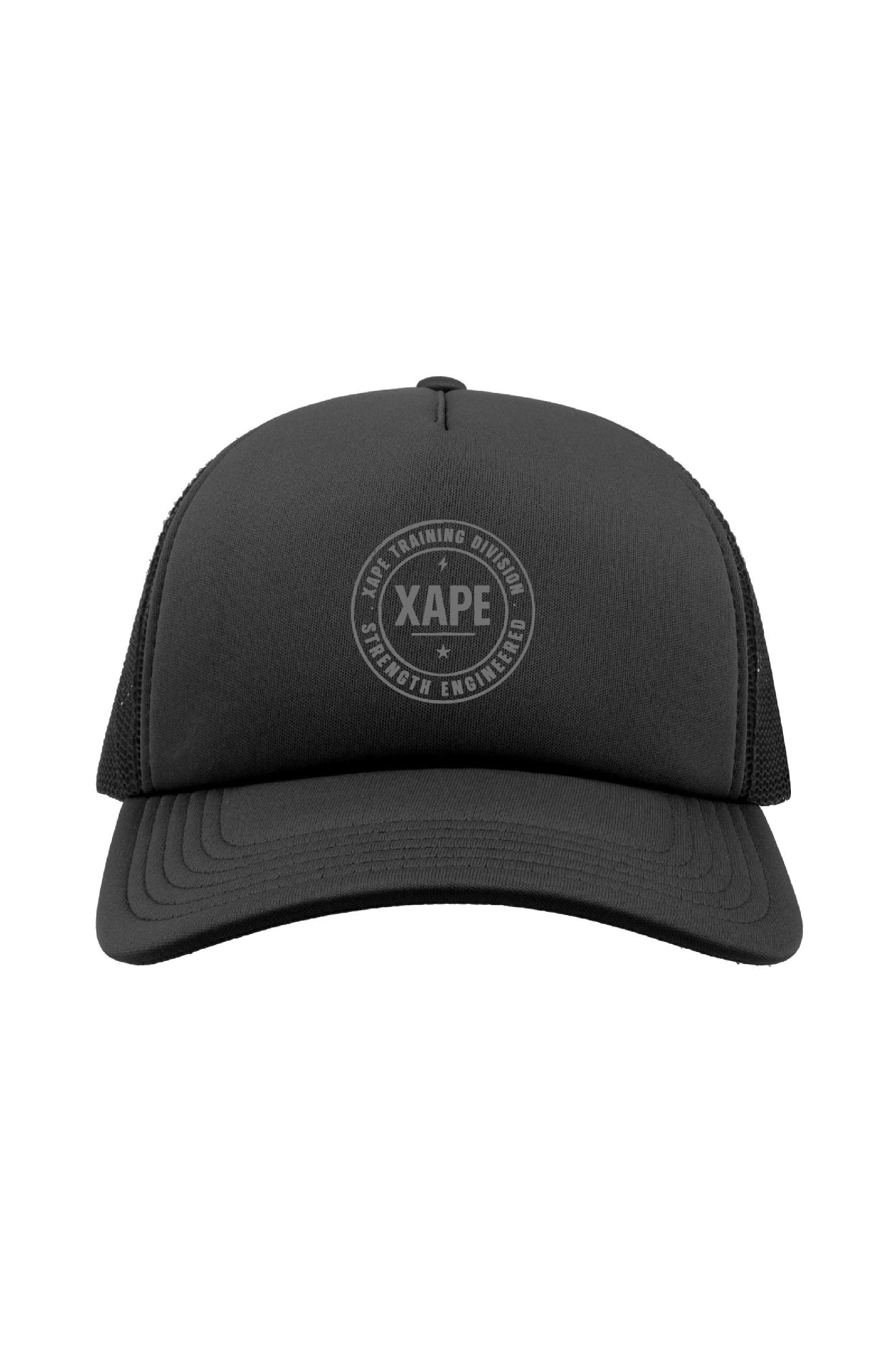 XAPE Classic Badge Logo Trucker Cap - Black