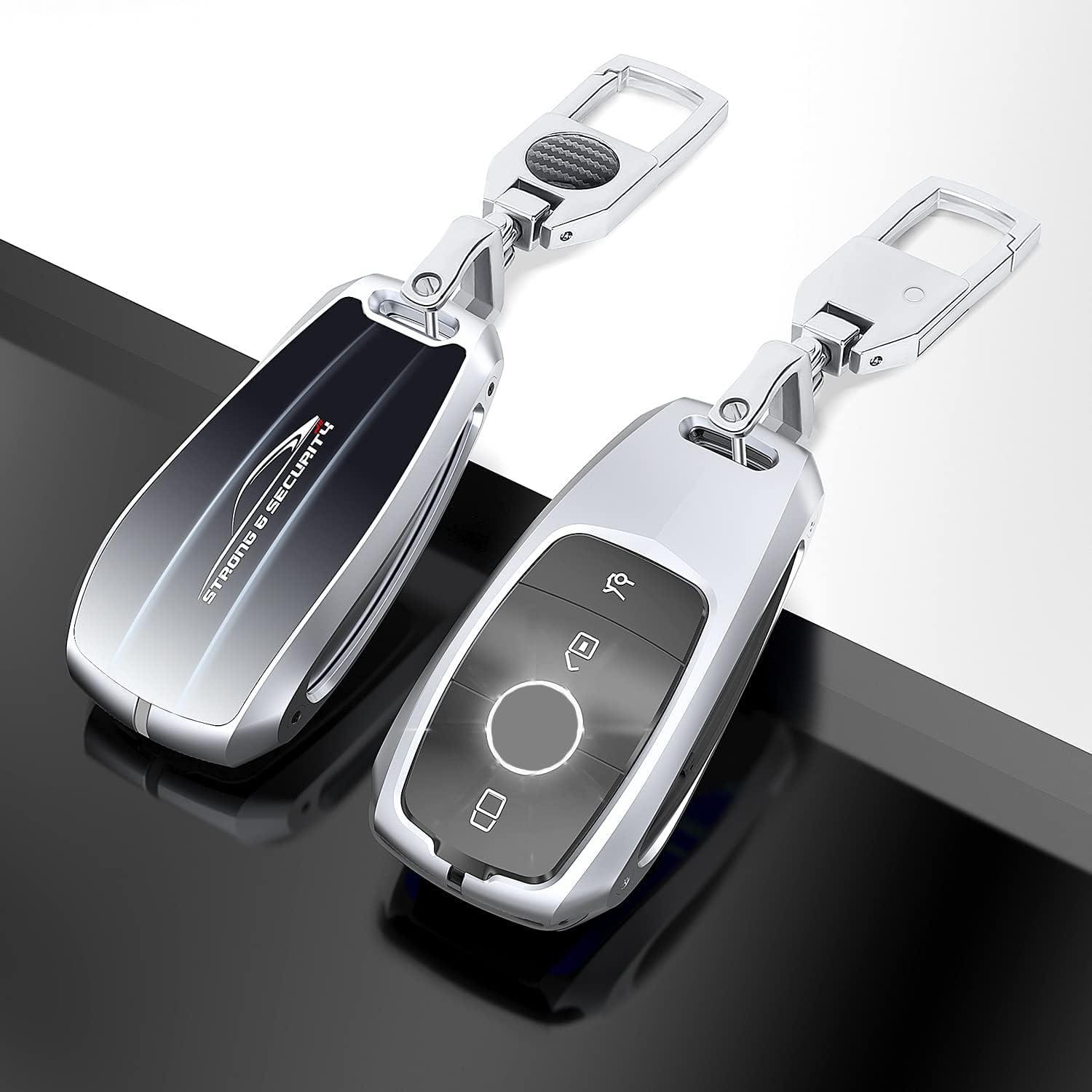 Mercedes Benz Key Fob Cover – Gradient Glass & Metal Case for A/C/E/S Class