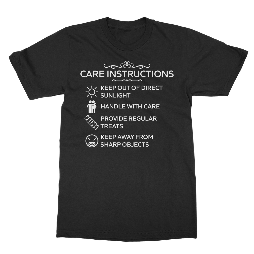 Kate's Clothing Care Instructions Heavy Cotton Unisex T-Shirt | White