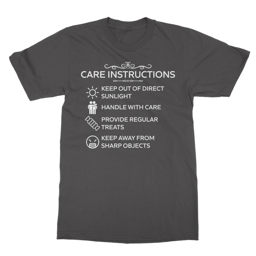 Kate's Clothing Care Instructions Heavy Cotton Unisex T-Shirt | White