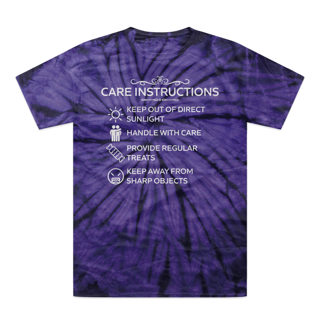 Kate's Clothing White Print Tonal Spider Tie-Dye Cotton T-Shirt