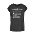 Kate's Clothing Care Instructions Women's Cotton Extended Shoulder Tee