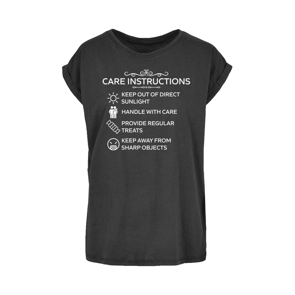 Kate's Clothing Care Instructions Women's Cotton Extended Shoulder Tee