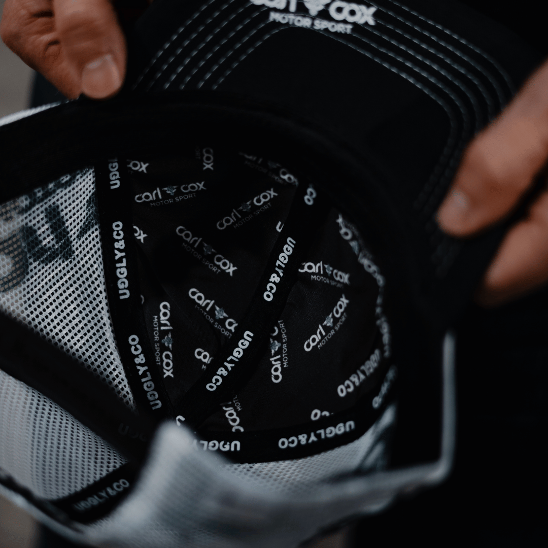Carl Cox Motorsport Binch Racing Trucker Hat – Black & White Mesh