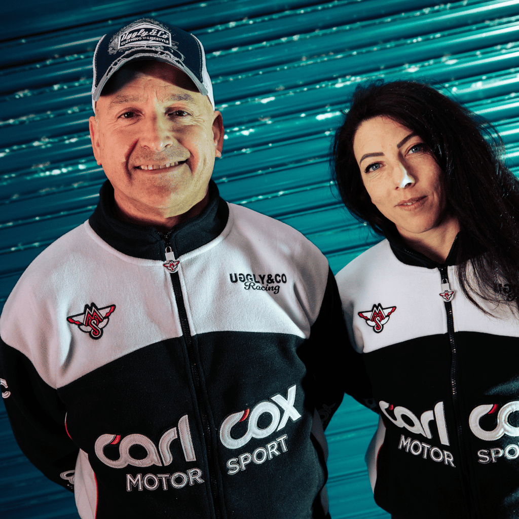 Uggly & Co Carl Cox Motorsport Track Jacket | Vintage Fleece Racing Gear