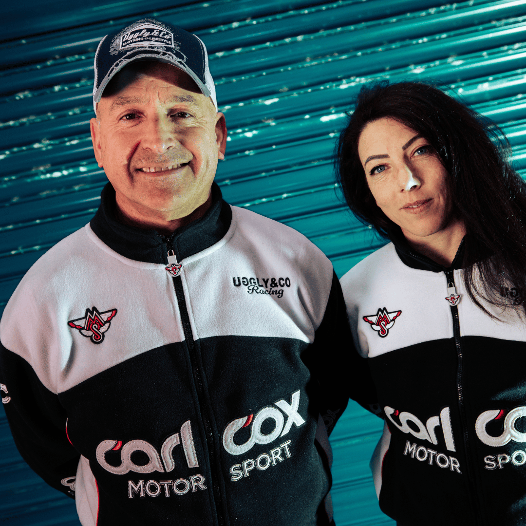 Uggly & Co Carl Cox Motorsport Track Jacket | Vintage Fleece Racing Gear