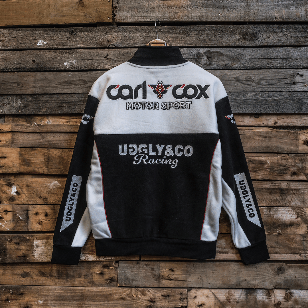 Uggly & Co Carl Cox Motorsport Track Jacket | Vintage Fleece Racing Gear