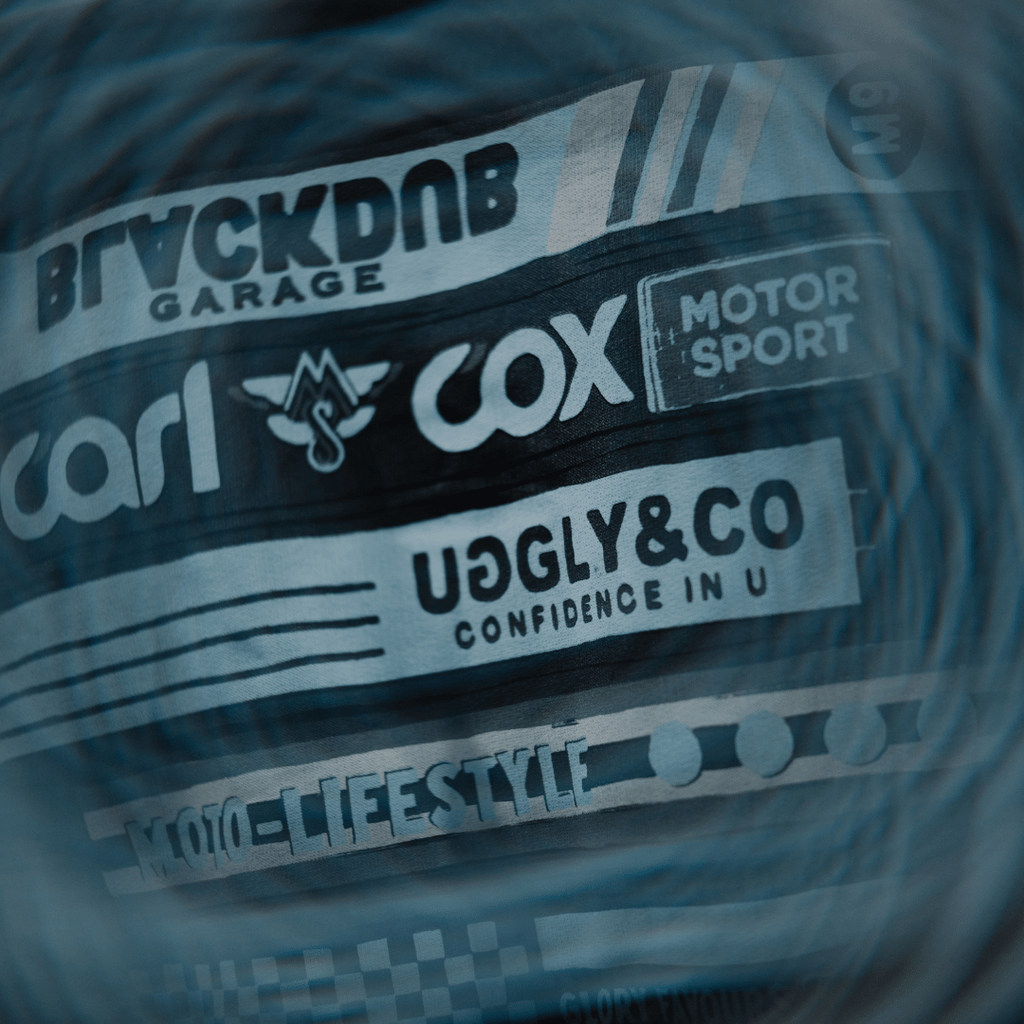 Uggly & Co x Carl Cox Motorsport Tape Zip-Up Hoodie – Heavyweight
