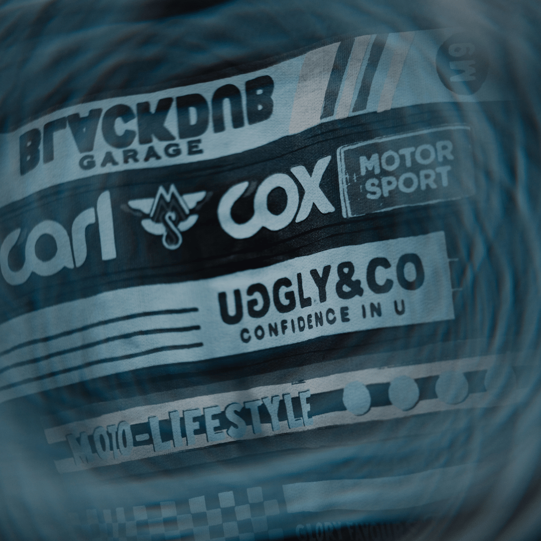 Uggly & Co x Carl Cox Motorsport Tape Zip-Up Hoodie – Heavyweight