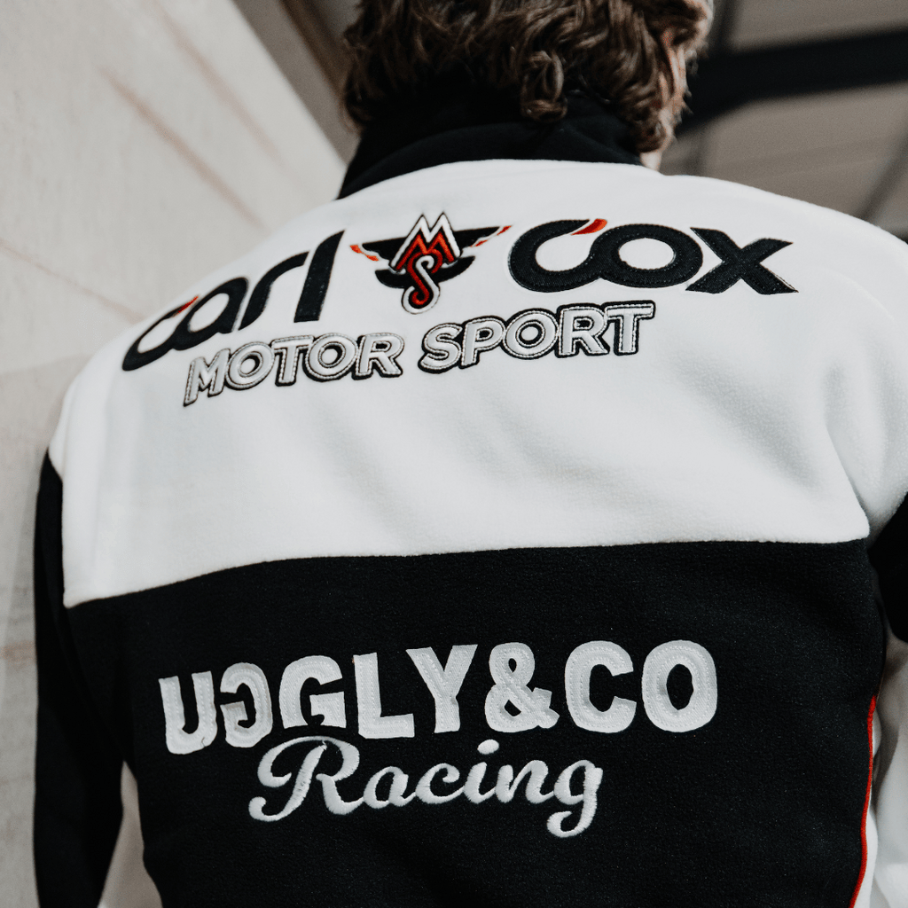 Uggly & Co Carl Cox Motorsport Track Jacket | Vintage Fleece Racing Gear