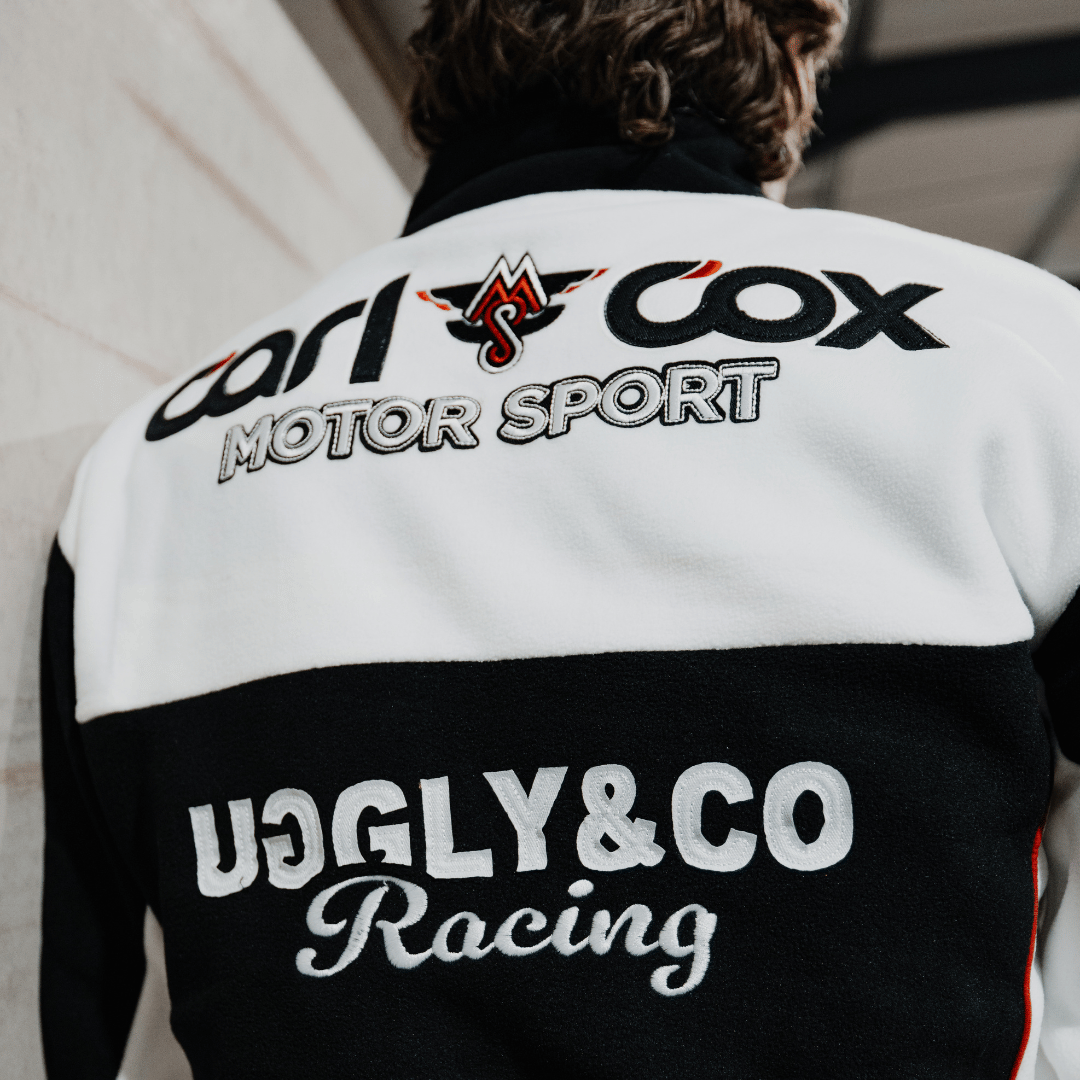Uggly & Co Carl Cox Motorsport Track Jacket | Vintage Fleece Racing Gear