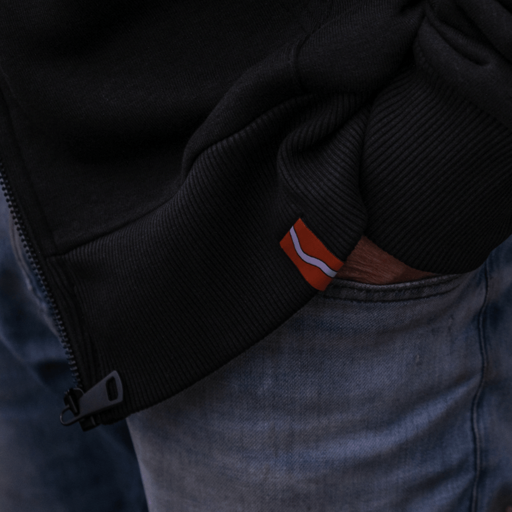 Uggly & Co x Carl Cox Motorsport Tape Zip-Up Hoodie – Heavyweight