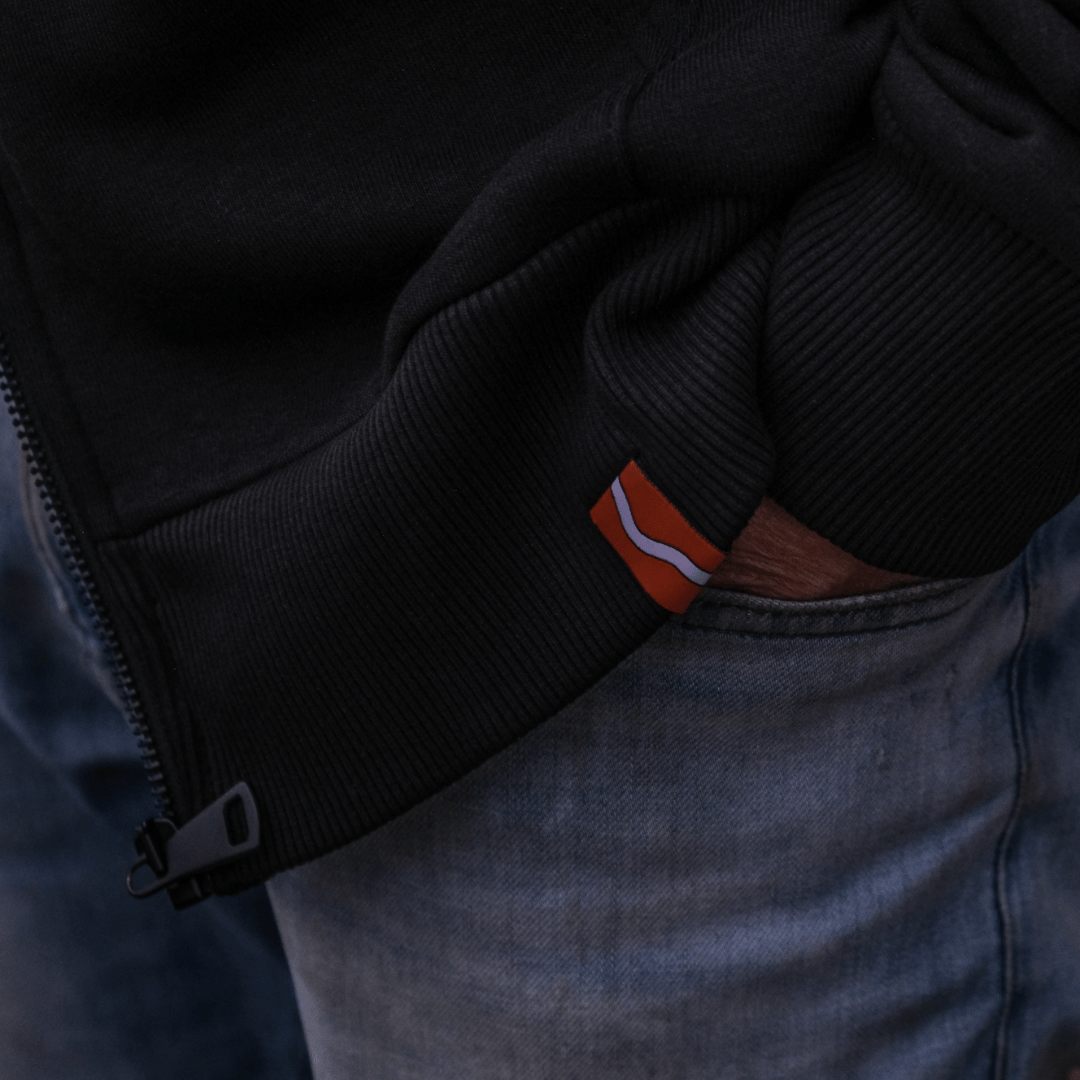 Uggly & Co x Carl Cox Motorsport Tape Zip-Up Hoodie – Heavyweight