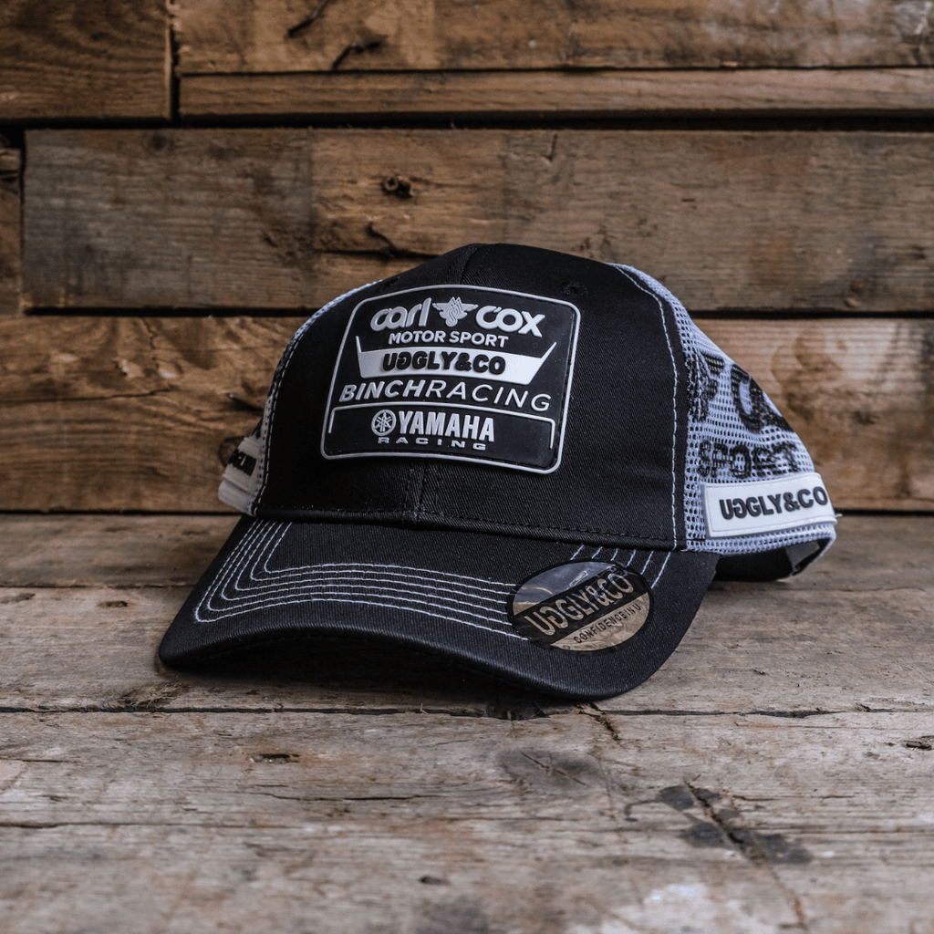 Carl Cox Motorsport Binch Racing Trucker Hat – Black & White Mesh