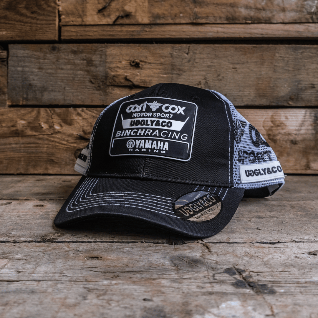 Carl Cox Motorsport Binch Racing Trucker Hat – Black & White Mesh
