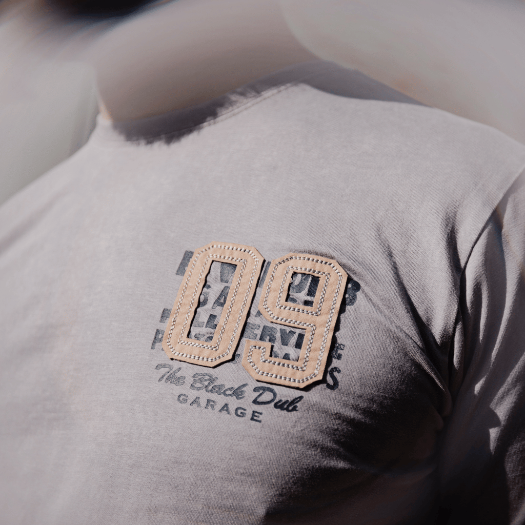 Uggly and Co Heavyweight Graphic Tee – Acid Wash Cotton '09' Shirt