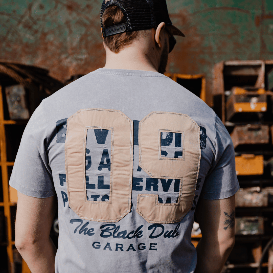 Uggly and Co Heavyweight Graphic Tee – Acid Wash Cotton '09' Shirt