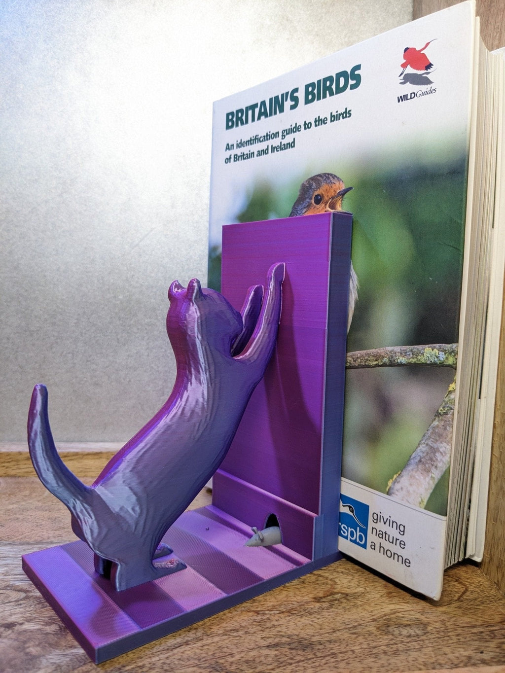 Chaddyverse Cat and Mouse 3D Printed Bookends – Eco-Friendly PLA