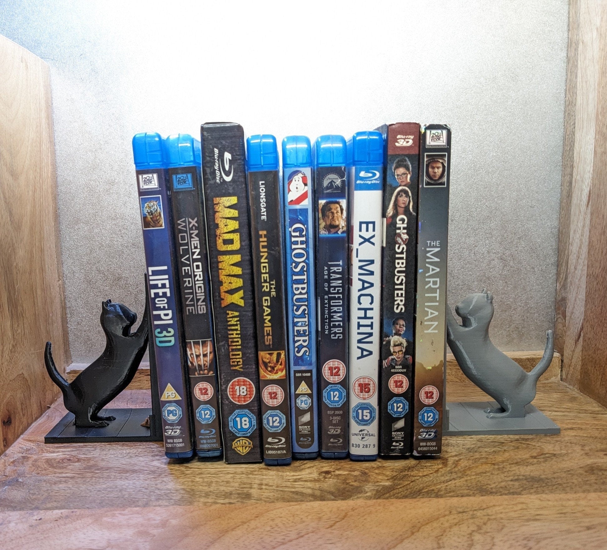 Chaddyverse Cat and Mouse 3D Printed Bookends – Eco-Friendly PLA