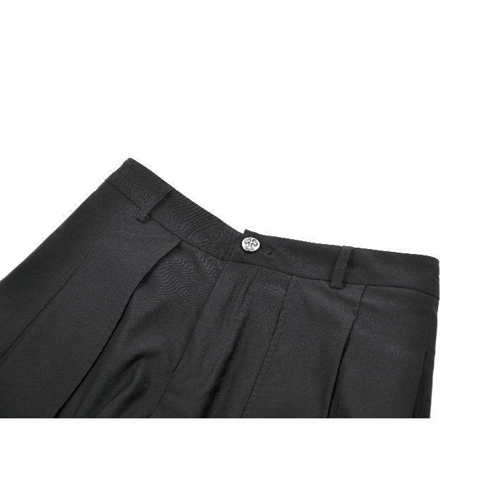Dark in Love Punk Mesh Layered Skort Shorts with Harness Straps