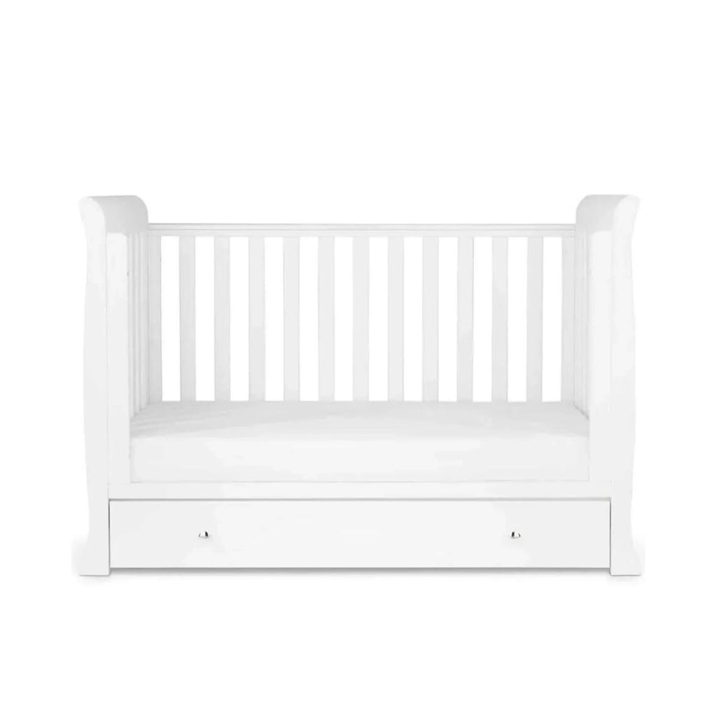 Ickle Bubba Snowdon 4 in 1 Mini 2 Piece Furniture Set White - Premium Pocket Sprung Mattress