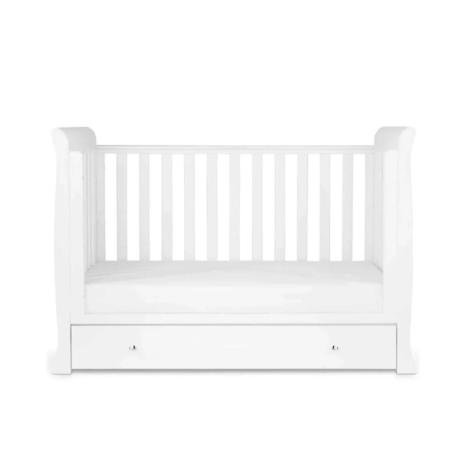 Ickle Bubba Snowdon 4 in 1 Mini 2 Piece Furniture Set White - Premium Pocket Sprung Mattress