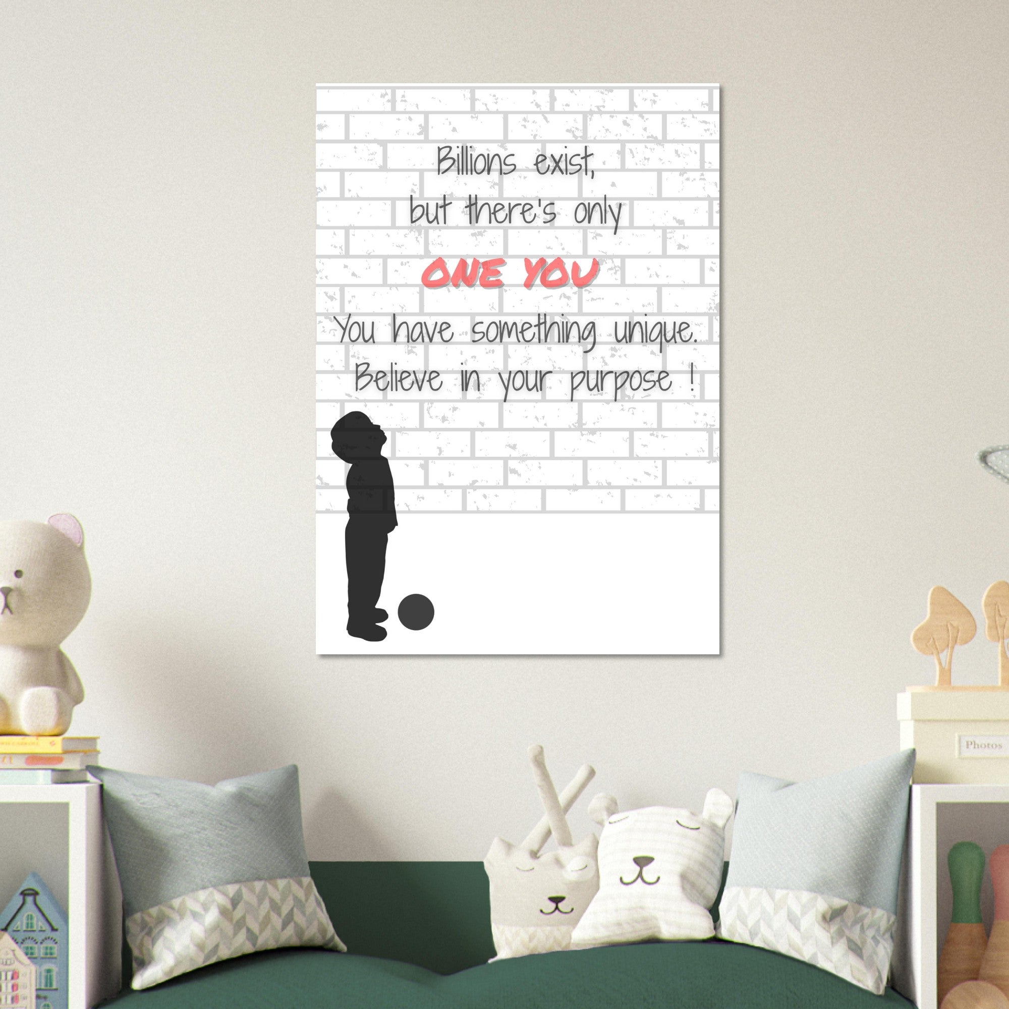 Believe in Your Purpose Poster – Inspirational Wall Art – Motivational Quote Print