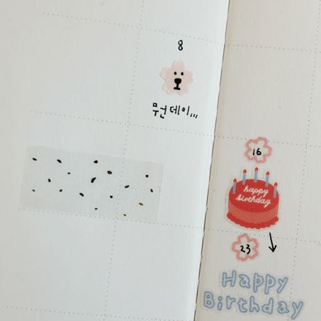 Suatelier Plain 62 Decorative Journaling Sticker Sheets - 3 Pack