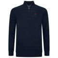 Crew Clothing Company Cashmere & Silk Blend Quarter Zip Jumper