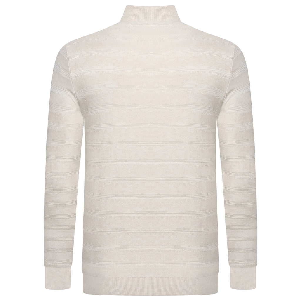 Crew Clothing Company Cashmere & Silk Blend Quarter Zip Jumper