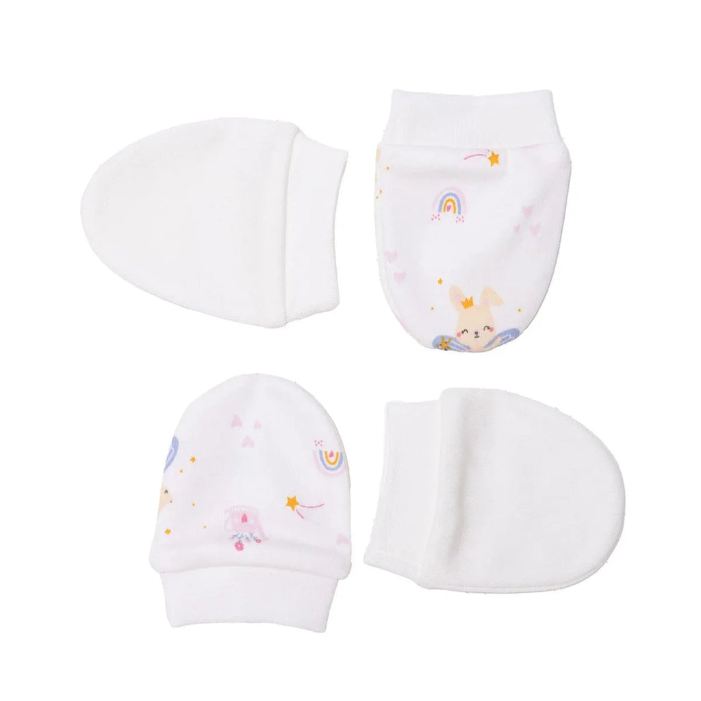 HelloBaby Girls Mitten Animal - Pink