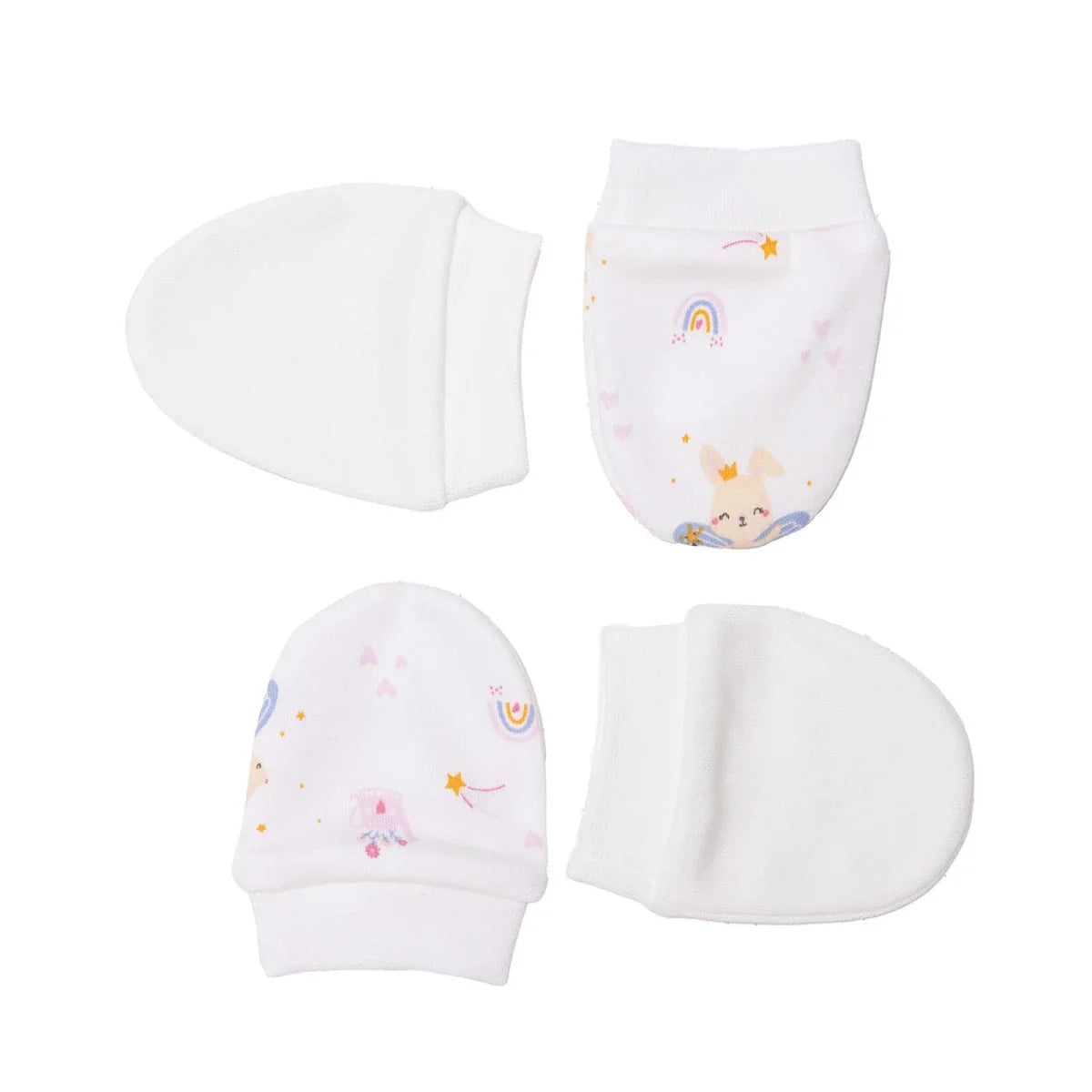 HelloBaby Girls Mitten Animal - Pink