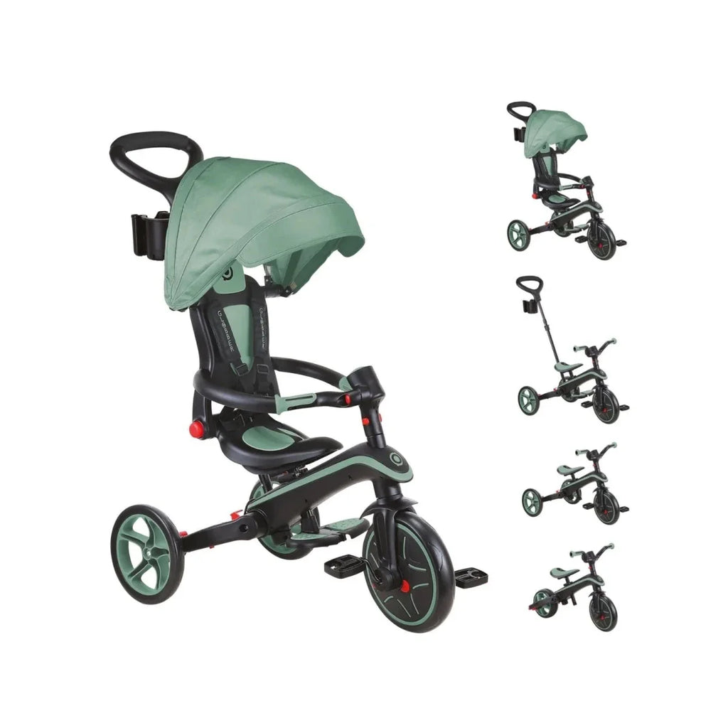 Globber 4-in-1 Explorer Trike Foldable - Olive