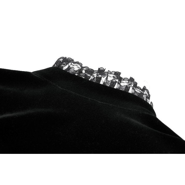 Dark in Love Erzebeth Gothic Bolero Shrug – Black Lace & Velvet