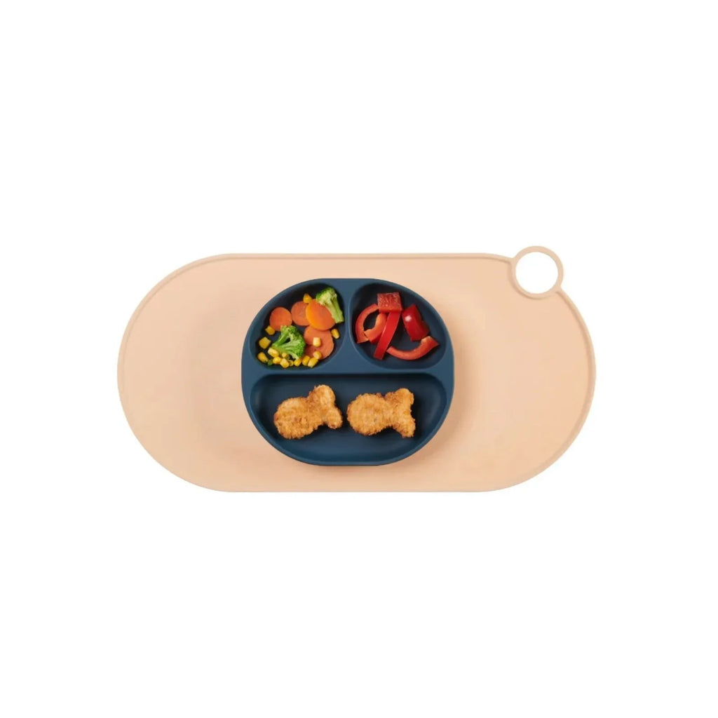 Vital Baby Nourish Silicone Suction Plate - Moody Blue