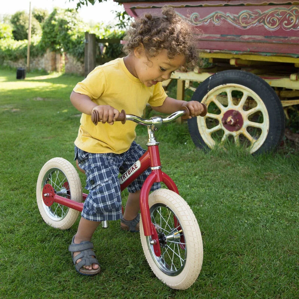 Trybike Matte 2-in-1 Balance Trike - Vintage Red