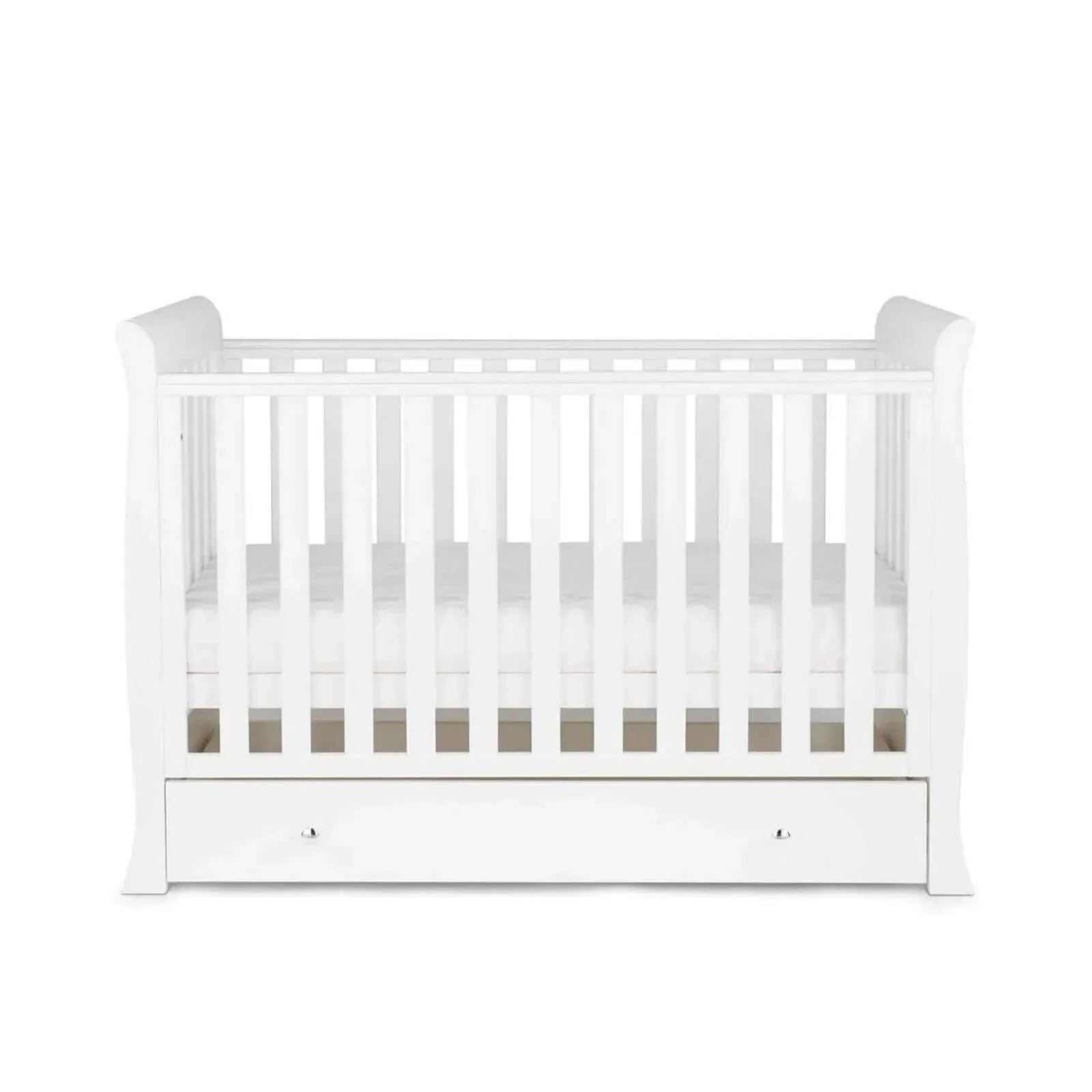 Ickle Bubba Snowdon 4 in 1 Mini 2 Piece Furniture Set White - Fibre Mattress