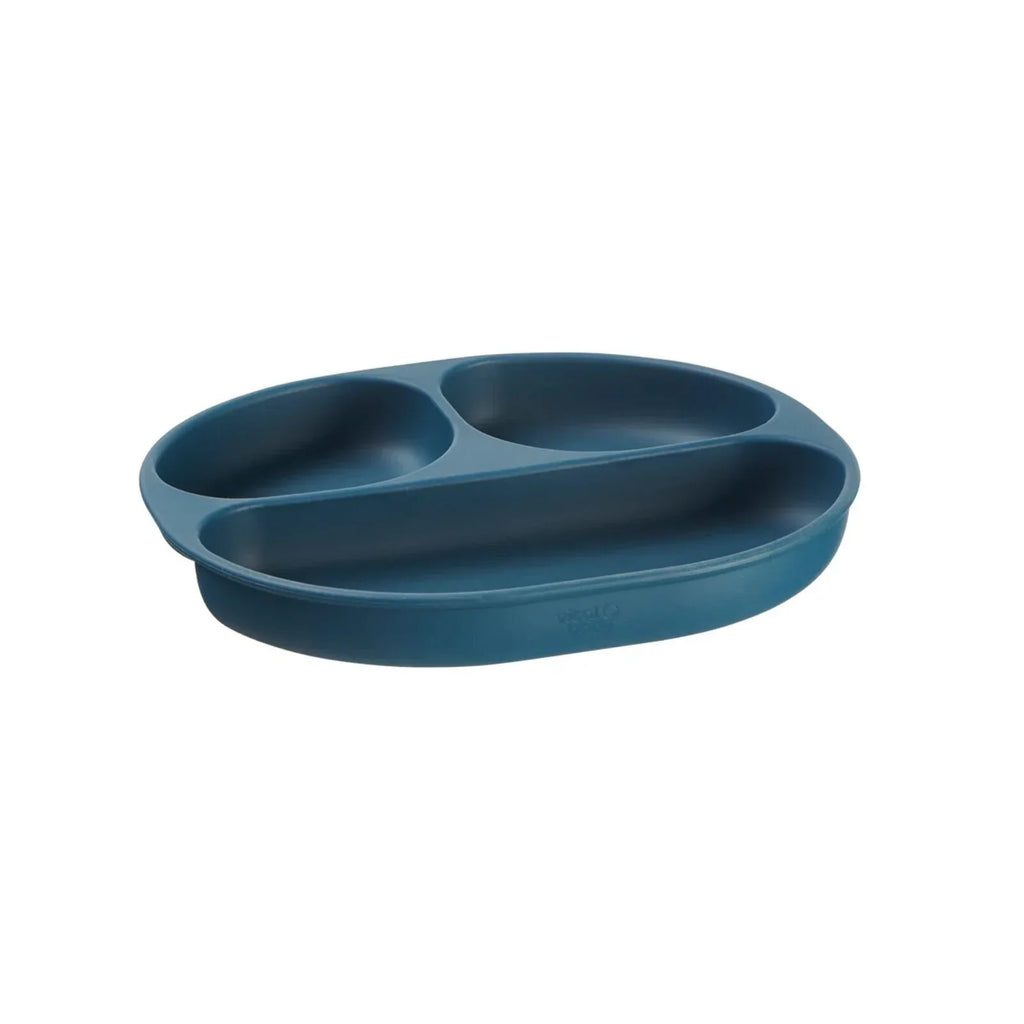 Vital Baby Nourish Silicone Suction Plate - Moody Blue
