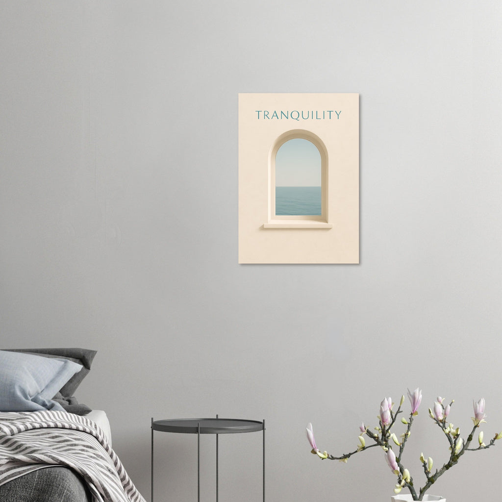 Tranquil Minimalist Ocean View Poster Print - Stunning Wall Art for Relaxation